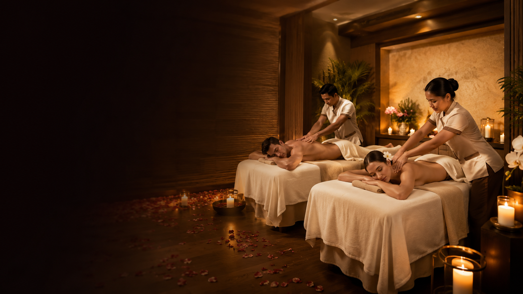 Couple head spa experience