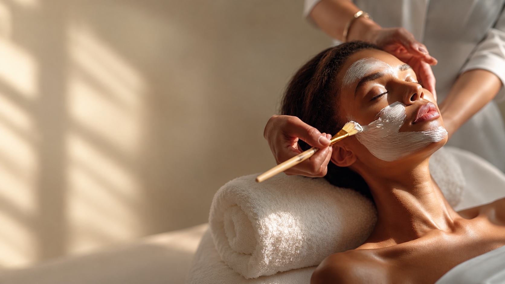 Hydrating facial mask treatment